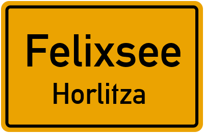 Straßenverzeichnis Felixsee Horlitza