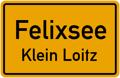 Straßenverzeichnis Felixsee Klein Loitz