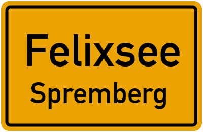 Straßenverzeichnis Felixsee Spremberg