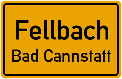 Straßenverzeichnis Fellbach Bad Cannstatt