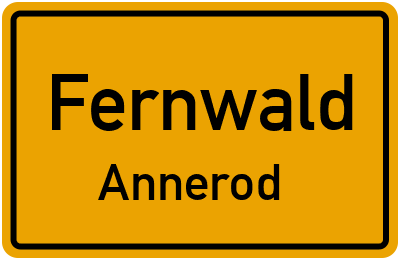 Ortsschild Fernwald Annerod