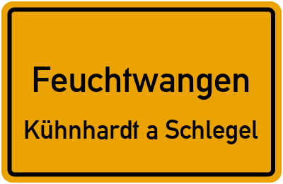 Straßenverzeichnis Feuchtwangen Kühnhardt a Schlegel