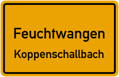 Straßenverzeichnis Feuchtwangen Koppenschallbach