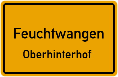 Straßenverzeichnis Feuchtwangen Oberhinterhof