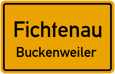 Straßenverzeichnis Fichtenau Buckenweiler