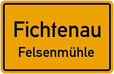 Straßenverzeichnis Fichtenau Felsenmühle