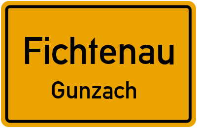 Straßenverzeichnis Fichtenau Gunzach