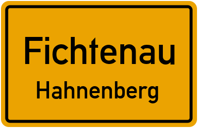 Straßenverzeichnis Fichtenau Hahnenberg