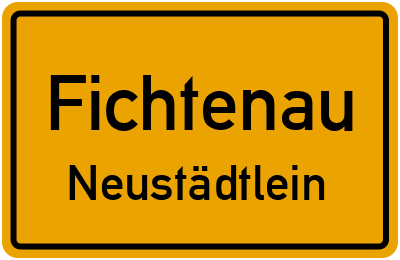 Straßenverzeichnis Fichtenau Neustädtlein