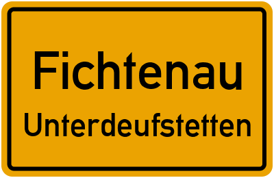 Straßenverzeichnis Fichtenau Unterdeufstetten