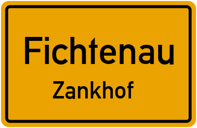 Straßenverzeichnis Fichtenau Zankhof