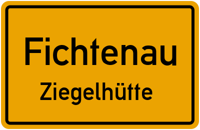 Straßenverzeichnis Fichtenau Ziegelhütte
