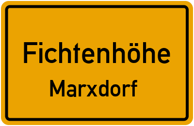 Straßenverzeichnis Fichtenhöhe Marxdorf