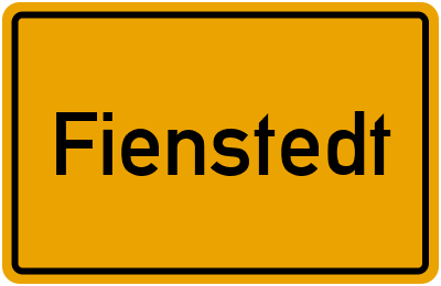 Ortsschild von Gemeinde Fienstedt in Sachsen-Anhalt