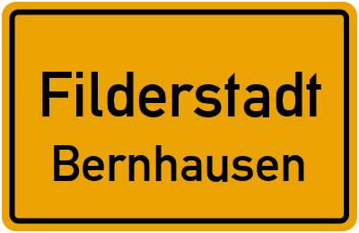 Ortsschild Filderstadt Bernhausen