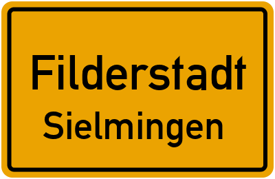 Ortsschild Filderstadt Sielmingen