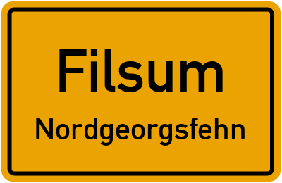 Straßenverzeichnis Filsum Nordgeorgsfehn