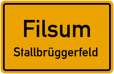 Ortsschild Filsum Stallbrüggerfeld