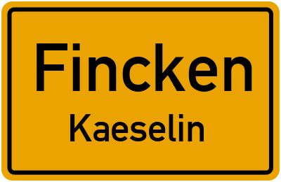 Straßenverzeichnis Fincken Kaeselin