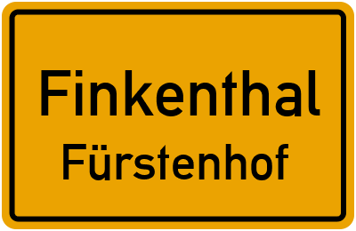 Straßenverzeichnis Finkenthal Fürstenhof