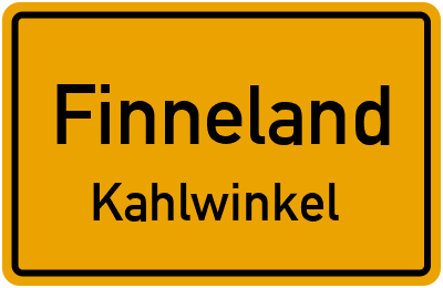Straßenverzeichnis Finneland Kahlwinkel