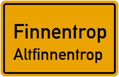 Straßenverzeichnis Finnentrop Altfinnentrop