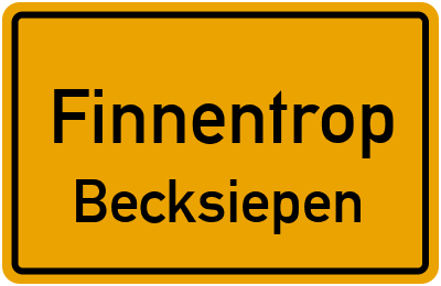Straßenverzeichnis Finnentrop Becksiepen