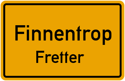 Straßenverzeichnis Finnentrop Fretter
