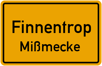 Straßenverzeichnis Finnentrop Mißmecke