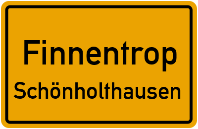 Straßenverzeichnis Finnentrop Schönholthausen