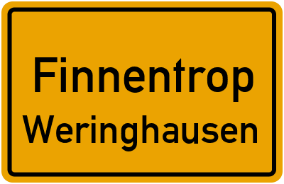 Straßenverzeichnis Finnentrop Weringhausen