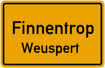 Straßenverzeichnis Finnentrop Weuspert