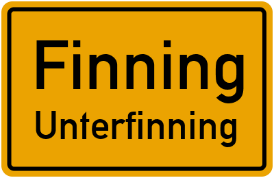 Straßenverzeichnis Finning Unterfinning