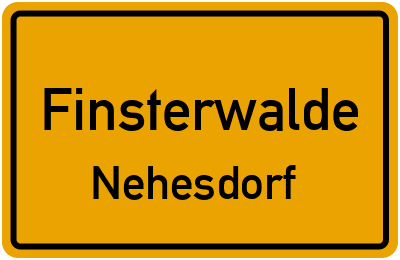 Straßenverzeichnis Finsterwalde Nehesdorf