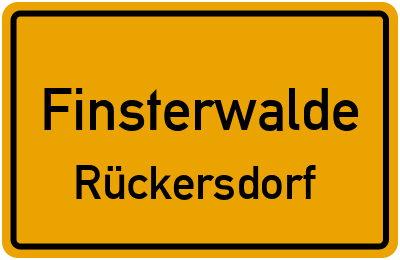 Straßenverzeichnis Finsterwalde Rückersdorf