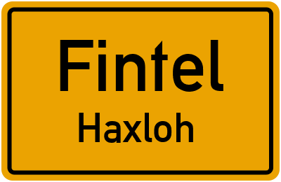 Straßenverzeichnis Fintel Haxloh