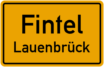 Straßenverzeichnis Fintel Lauenbrück
