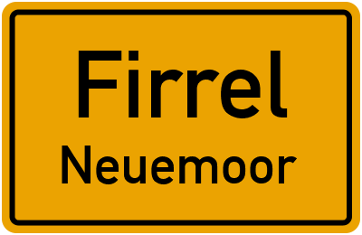 Straßenverzeichnis Firrel Neuemoor