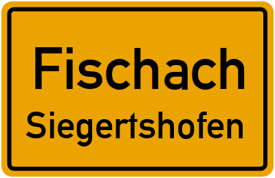 Straßenverzeichnis Fischach Siegertshofen