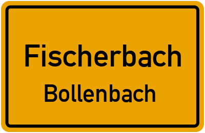 Straßenverzeichnis Fischerbach Bollenbach