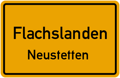 Straßenverzeichnis Flachslanden Neustetten
