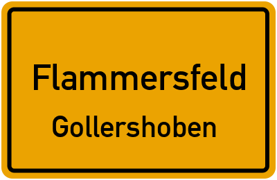 Straßenverzeichnis Flammersfeld Gollershoben