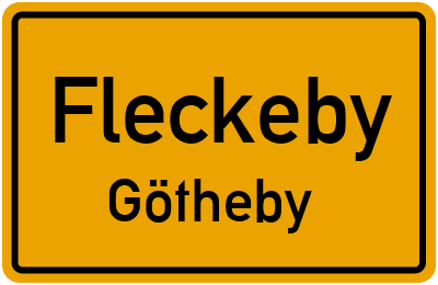 Straßenverzeichnis Fleckeby Götheby