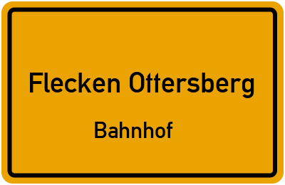 Straßenverzeichnis Flecken Ottersberg Bahnhof