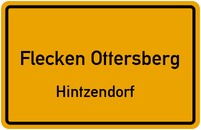 Straßenverzeichnis Flecken Ottersberg Hintzendorf