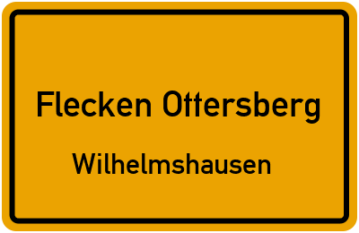 Straßenverzeichnis Flecken Ottersberg Wilhelmshausen