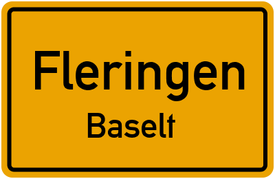 Straßenverzeichnis Fleringen Baselt