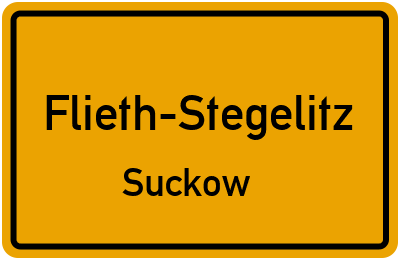 Straßenverzeichnis Flieth-Stegelitz Suckow