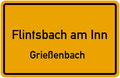Straßenverzeichnis Flintsbach am Inn Grießenbach