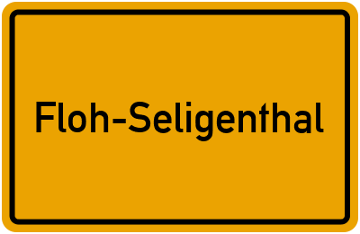 Ortsschild von Gemeinde Floh-Seligenthal in Thüringen